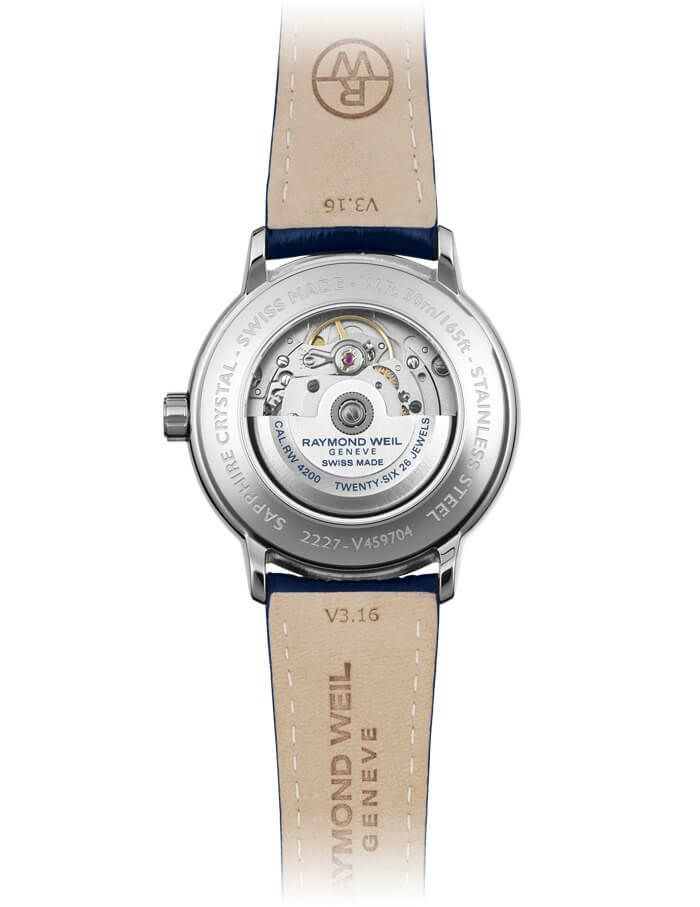 Amazon.com: Raymond Weil Maestro Blues Men Visible Balance